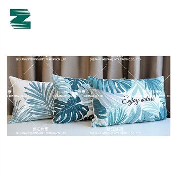 Almofada impressa de poliéster em forma de linho