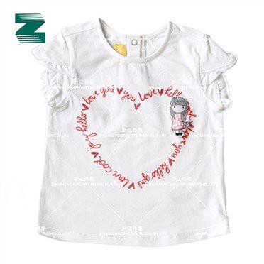 Blusa para crianças com arte emb na frente