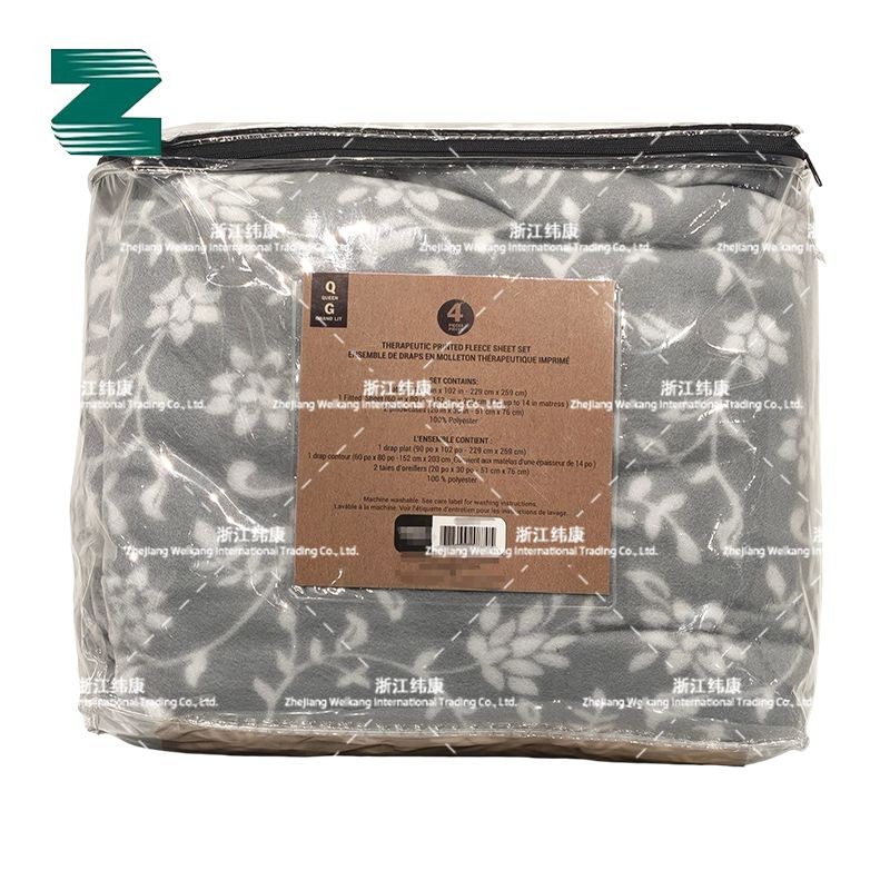 Therapeutic Printed Fleece Sheet Set suppliers